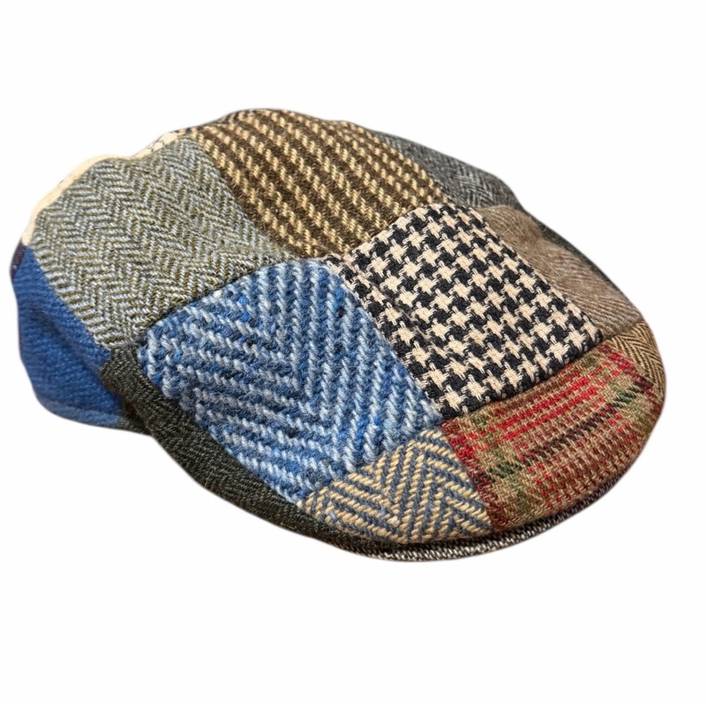 Donegal Vintage Tweed Men’s Flat Cap from Ireland Hanna Hats Size L